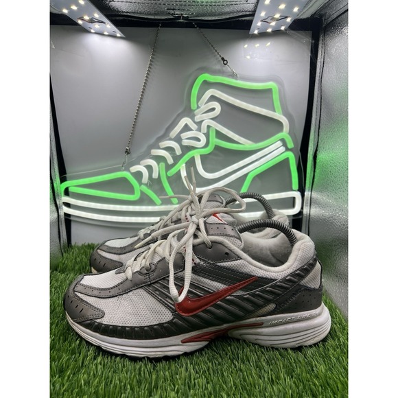 Nike Shoes - Nike Dart IV Running Shoes White Gray Red Womens Size 9.5 313801-162